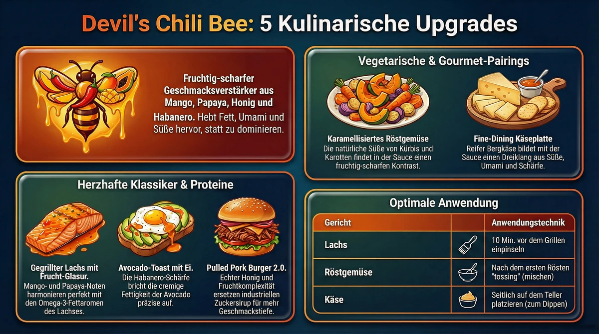 5 Gerichte, die mit der Devil's Chili Bee besser werden